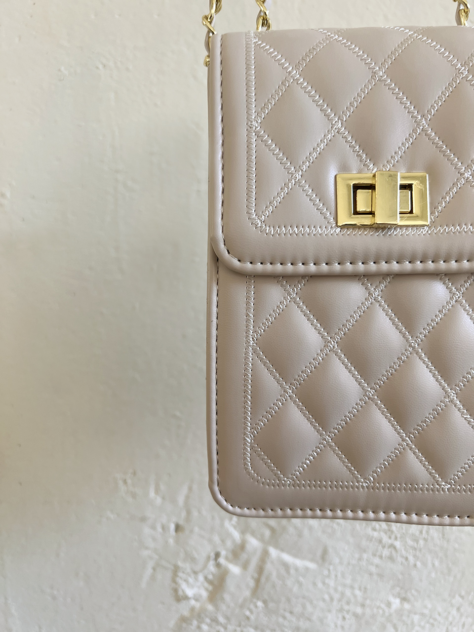 Lotia Quilted Square Chain Mini Shoulder Bag (2 colors)
