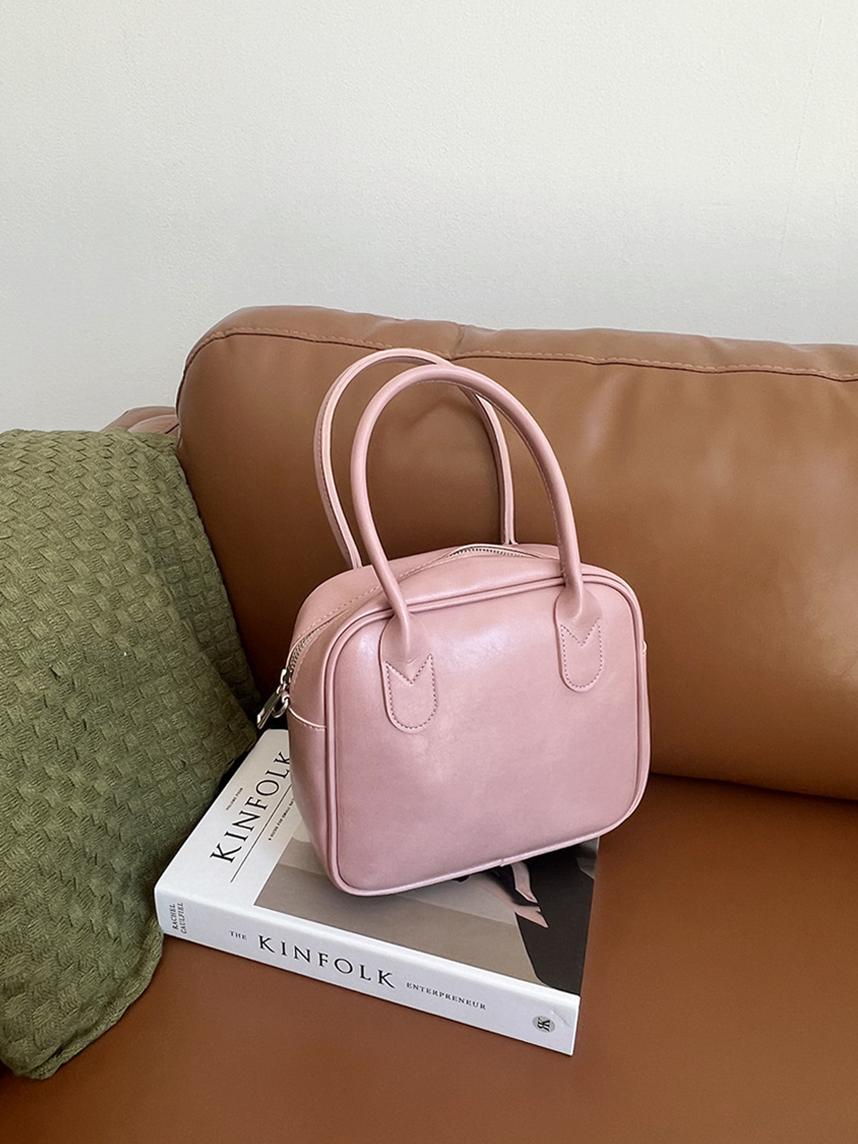 Tammy Square Silver 2-Way Tote Bag