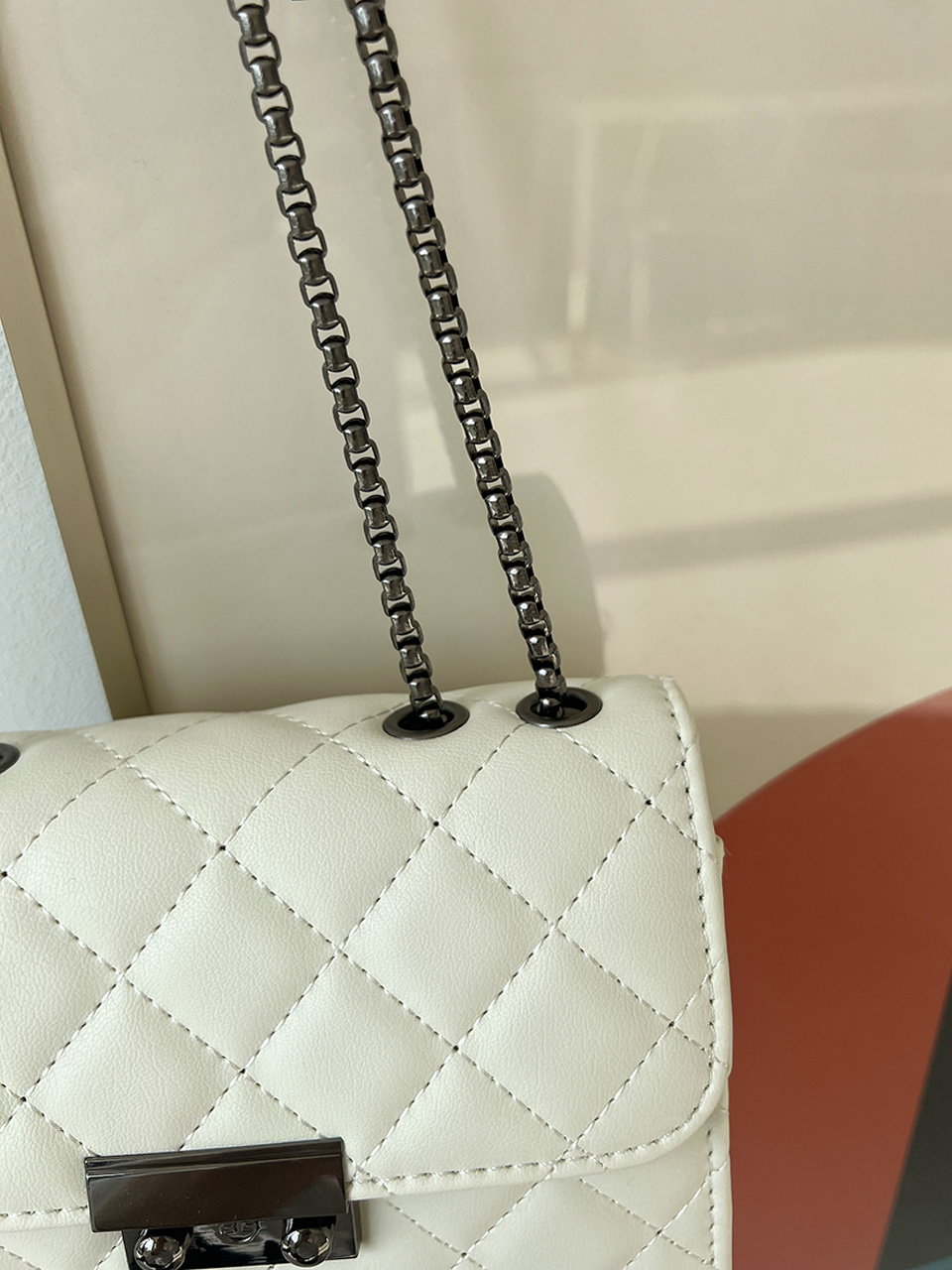 Kate Quilted Square Mini Chain Shoulder Bag