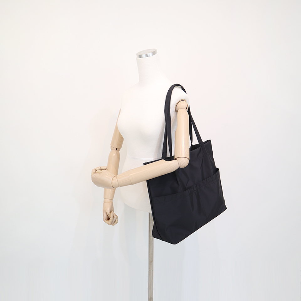 [Waterproof] Twill Two-Pocket Shopper Bag