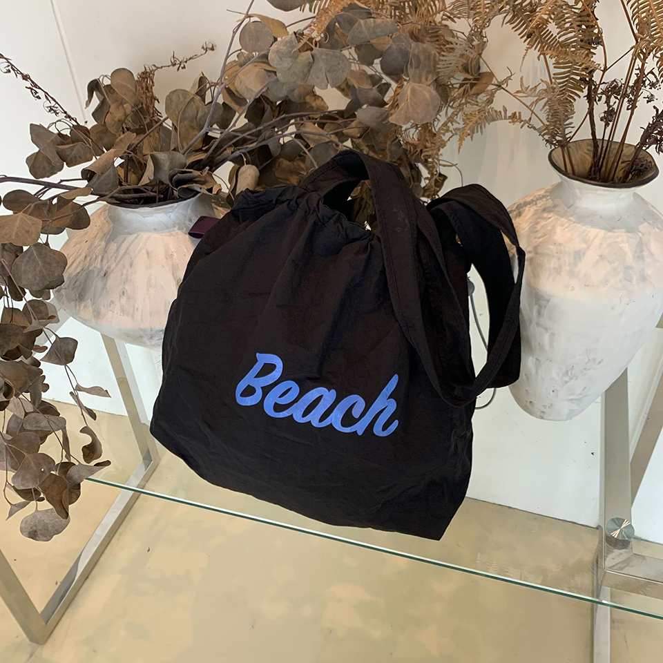 [Nylon] Lettering String Eco Bag (5 colors)