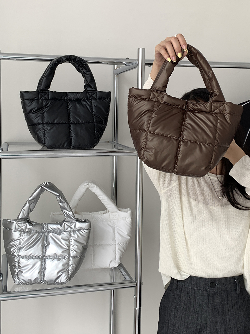 Somi Quilted Mini Tote Bag