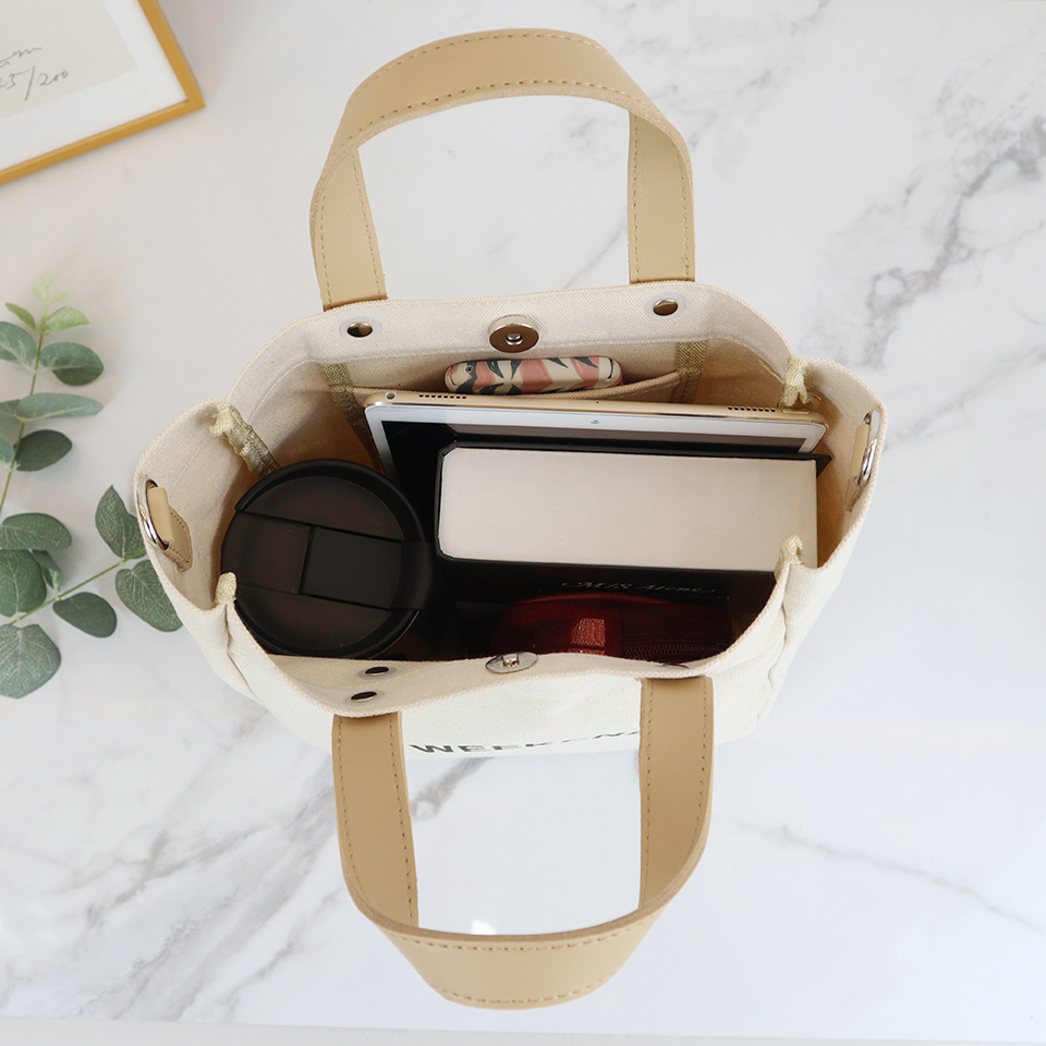 Canvas Lettering 2-Way Bag