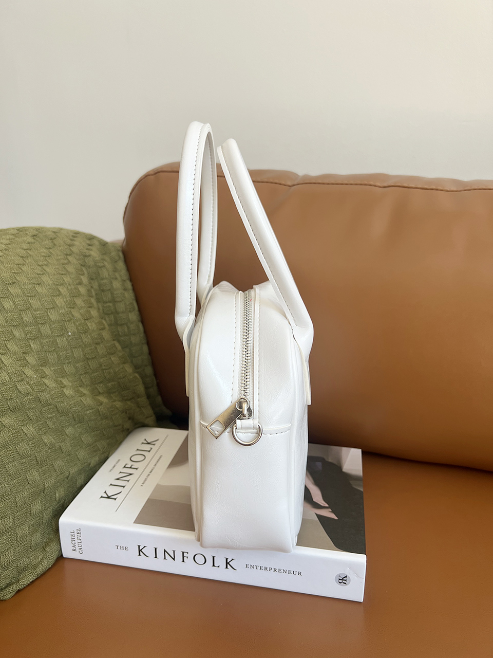 Tammy Square Silver 2-Way Tote Bag