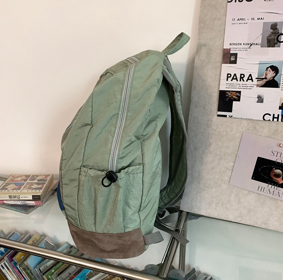 Shooting Embroidered String Pocket Nylon Backpack
