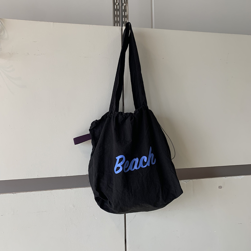 [Nylon] Lettering String Eco Bag (5 colors)