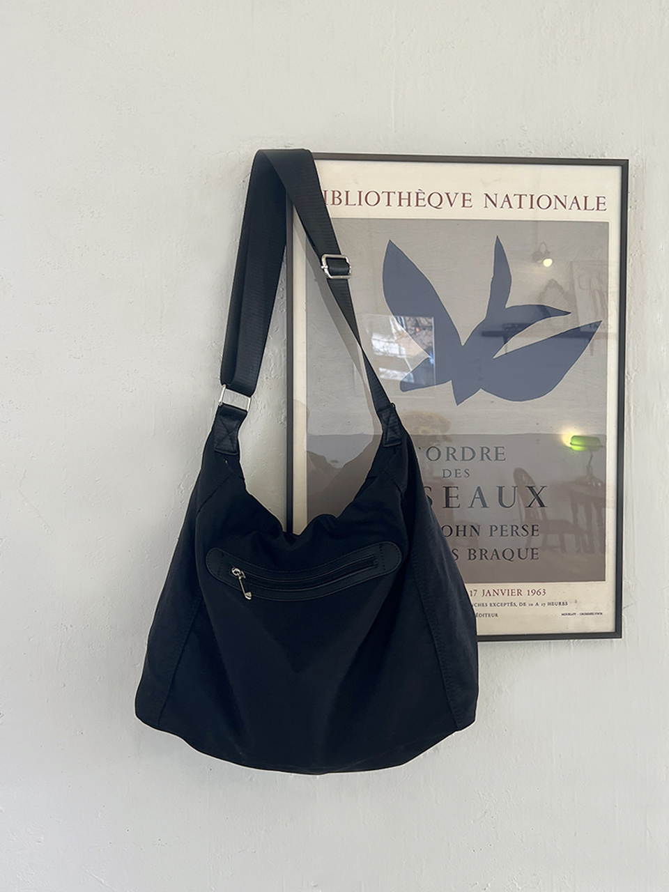 Nylon Zipper Big Cloth Eco Bag (4 colors)