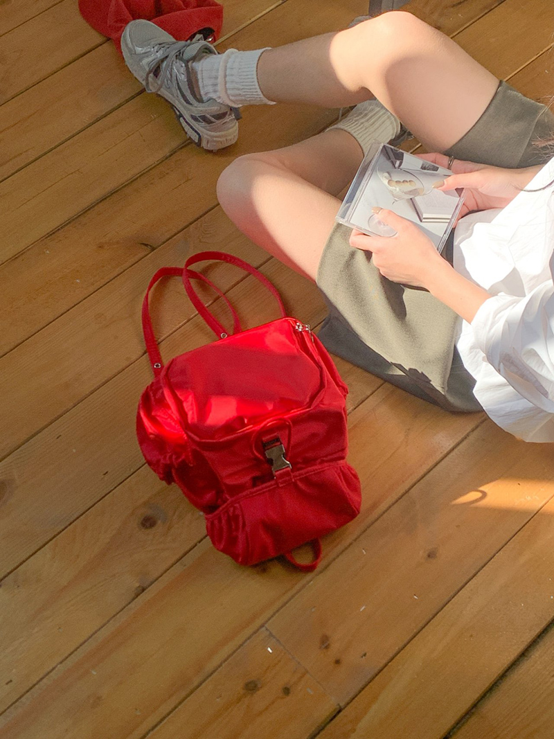 Casual nylon mini backpack
