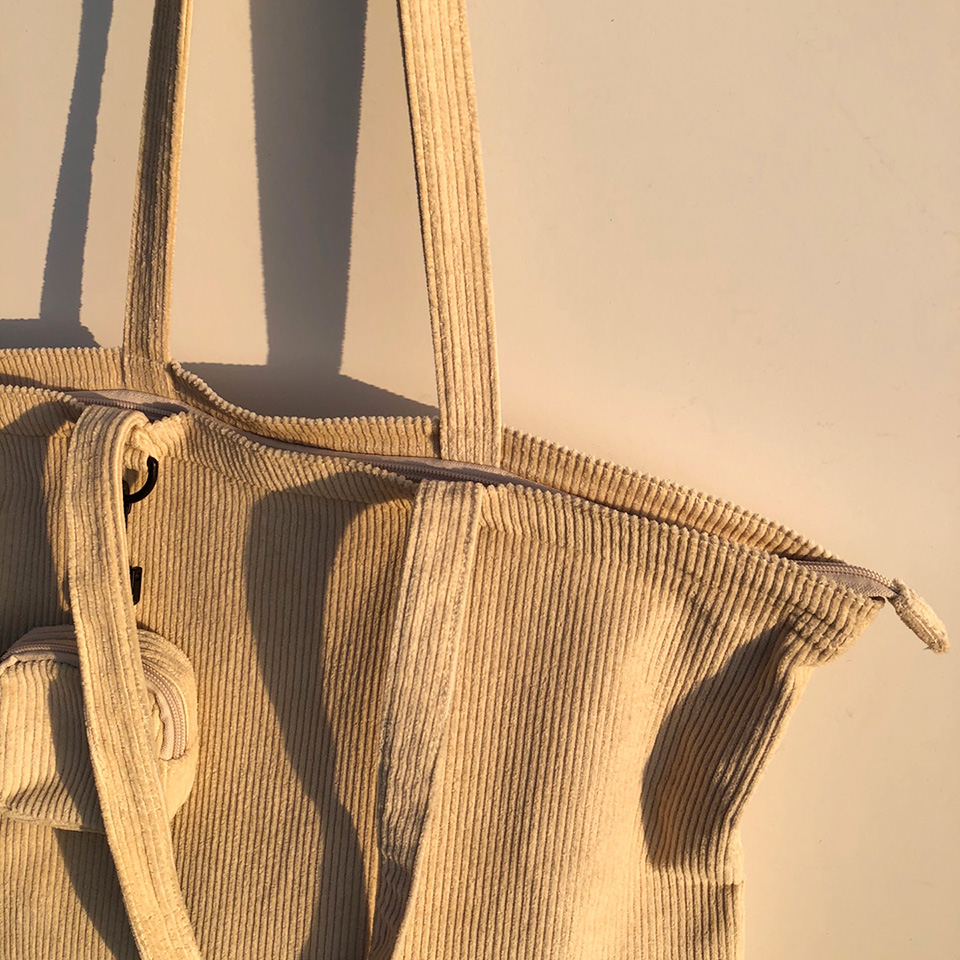 Corduroy eco bag
