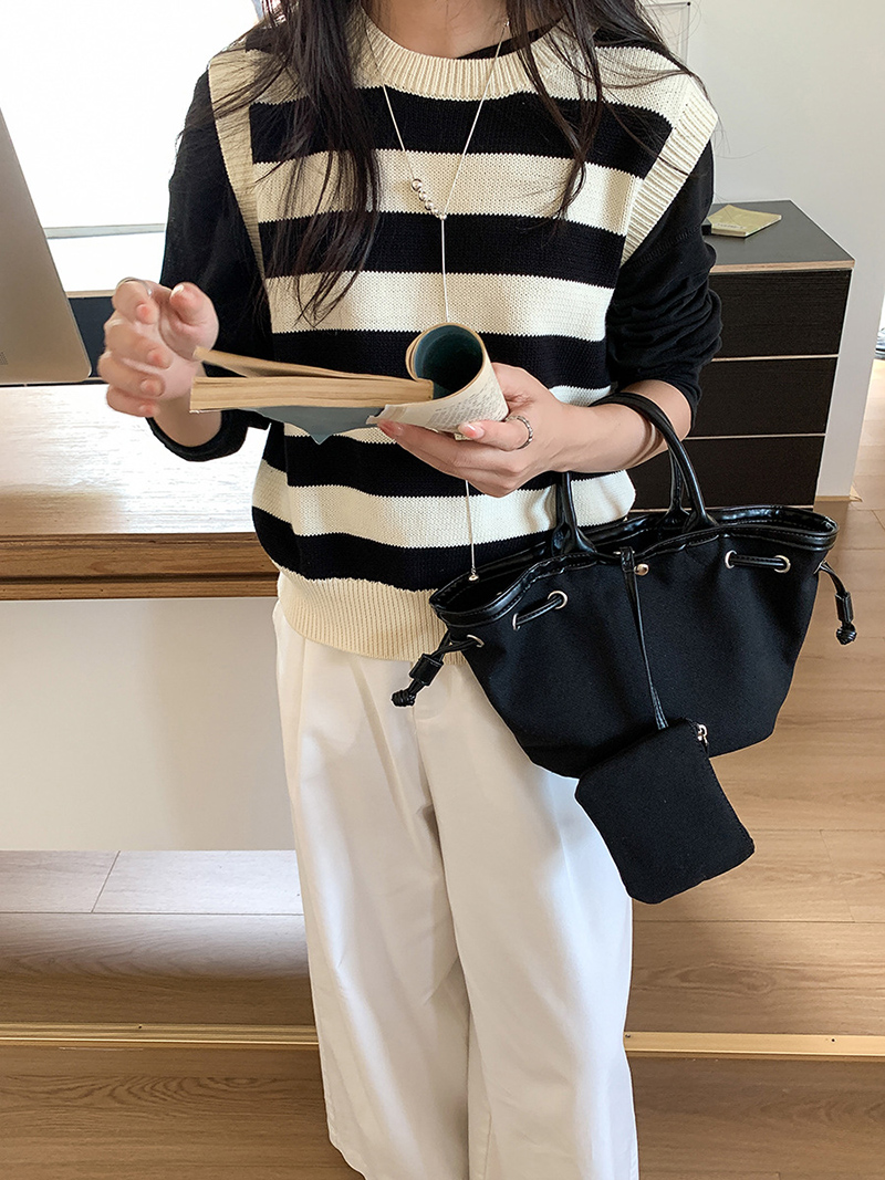 Canvas bag pouch set