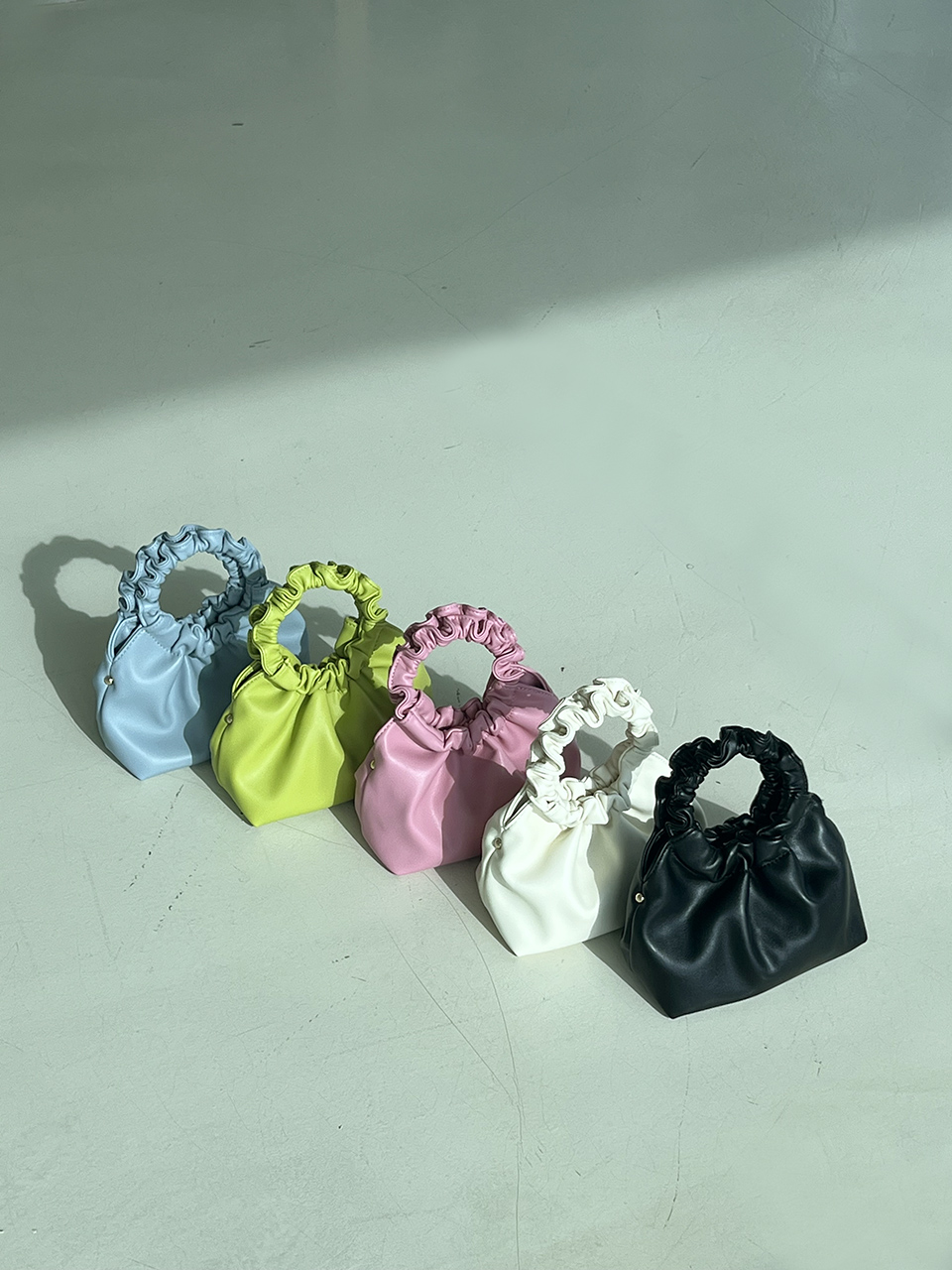 Andaz Shirred Mini Flame Chain Bag