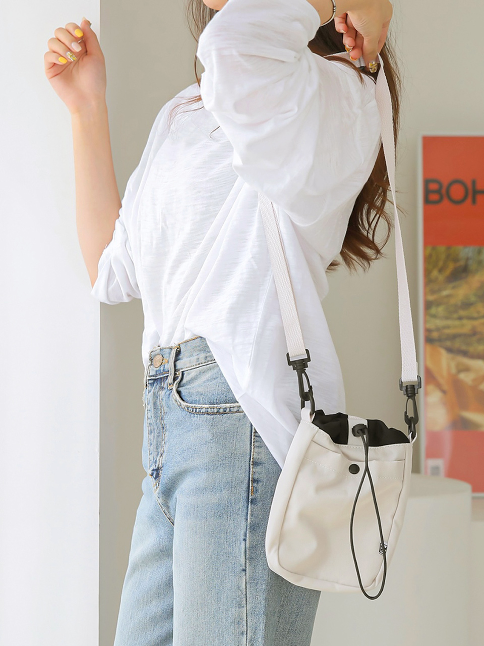 String Nylon Waterproof Mini Crossbody Bag (5 colors)
