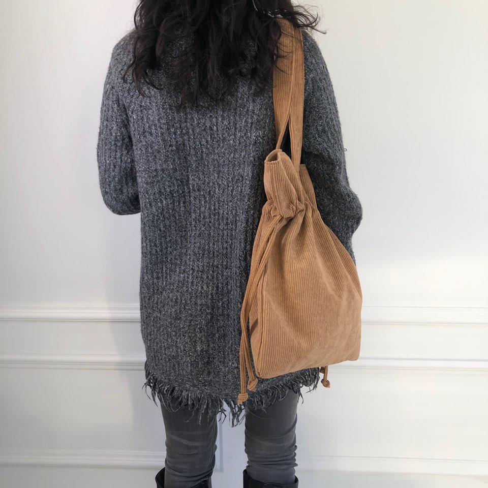 Corduroy Big Shoulder Eco Bag