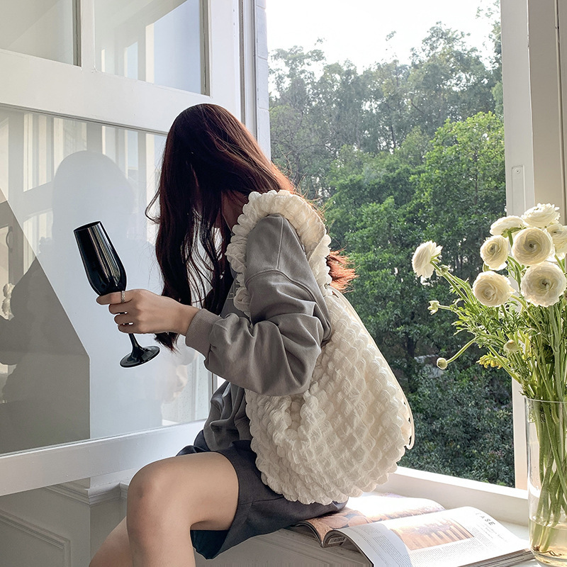 Bubble Quilted Shoulder Bag