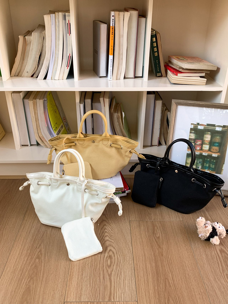 Canvas bag pouch set