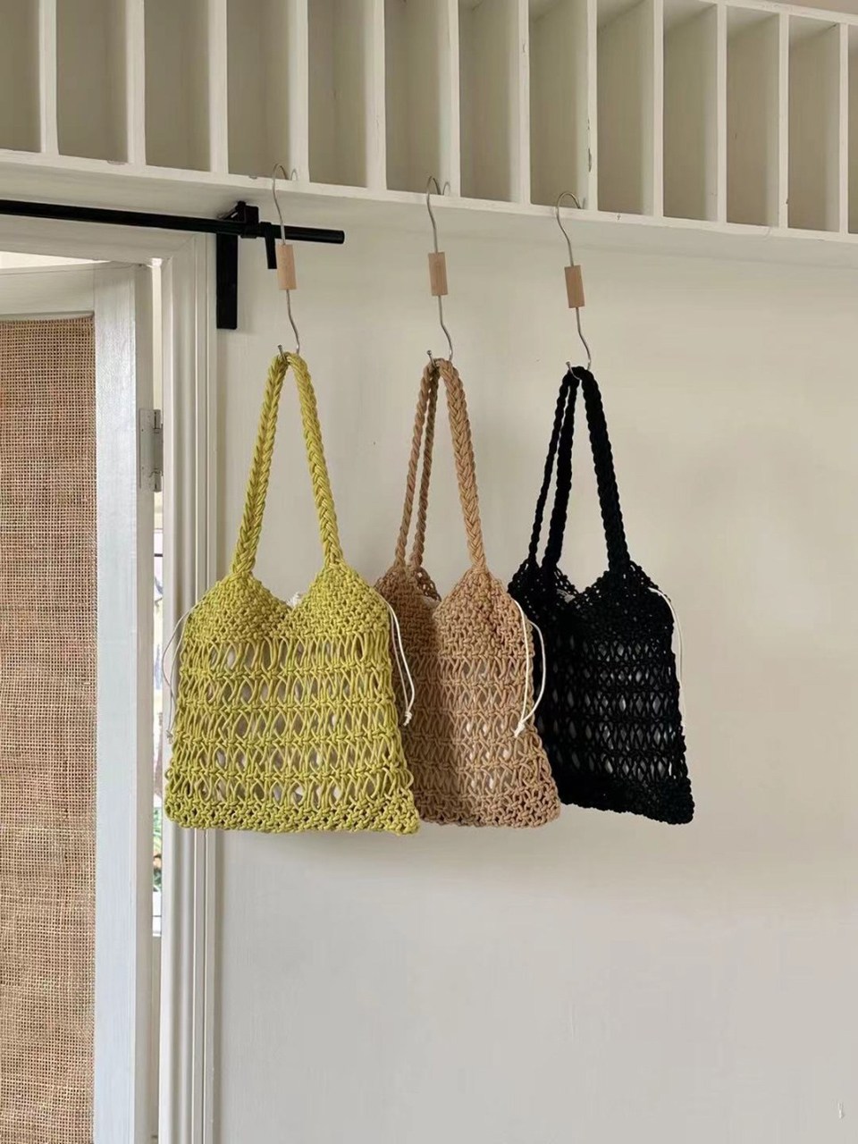 Knitted mesh shoulder bag (5 colors)