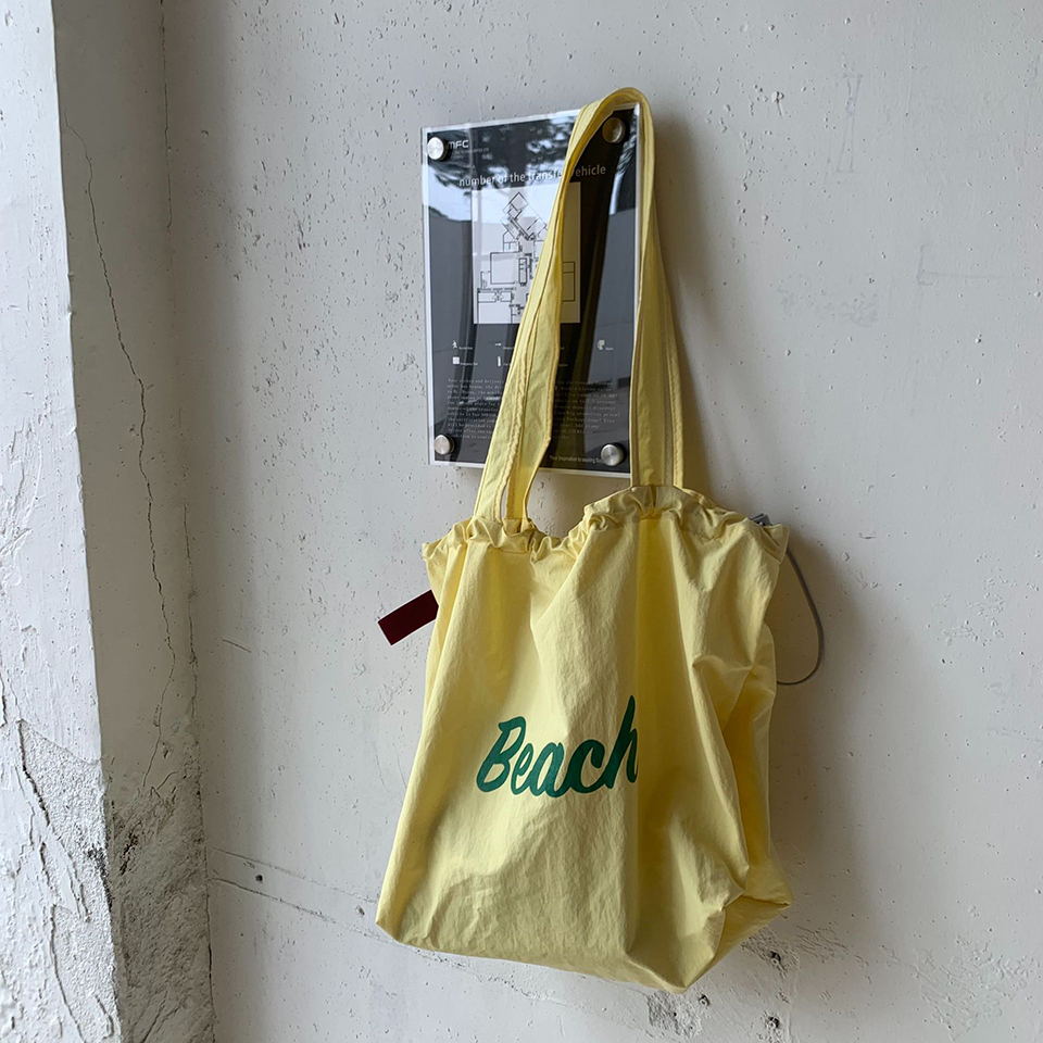 [Nylon] Lettering String Eco Bag (5 colors)