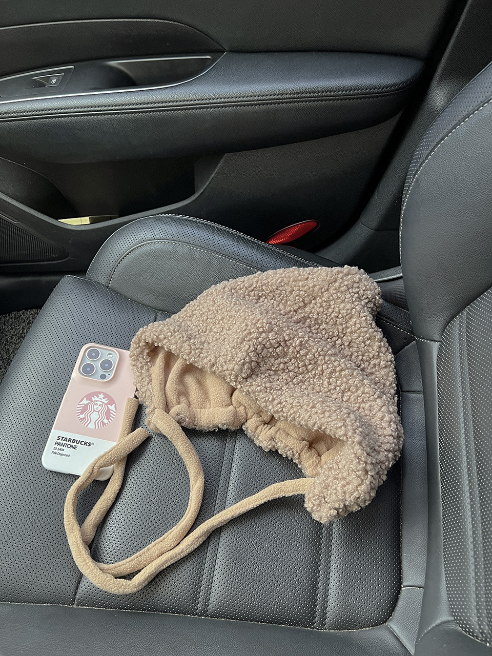 Fleece-lined balaclava/earmuffs