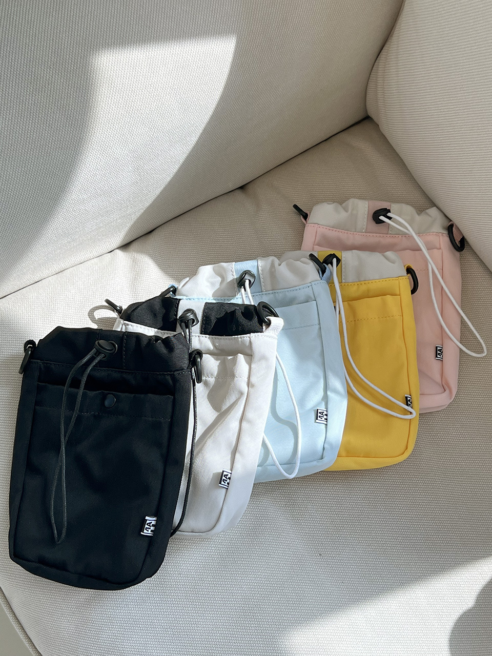 String Nylon Waterproof Mini Crossbody Bag (5 colors)