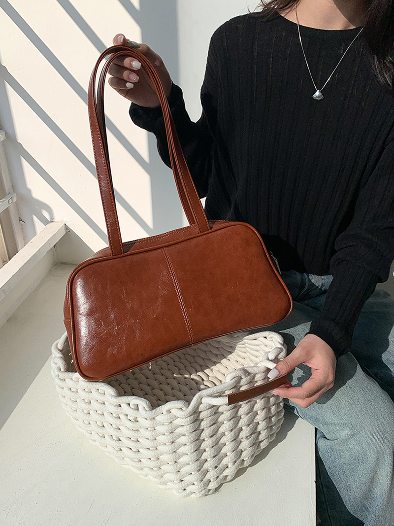 Crack Square Shoulder Bag (3 colors)