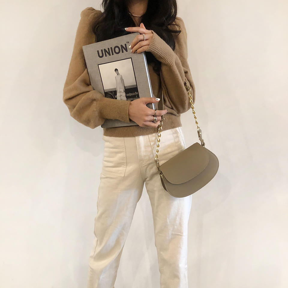 Soft chain mini shoulder bag (with cross strap)