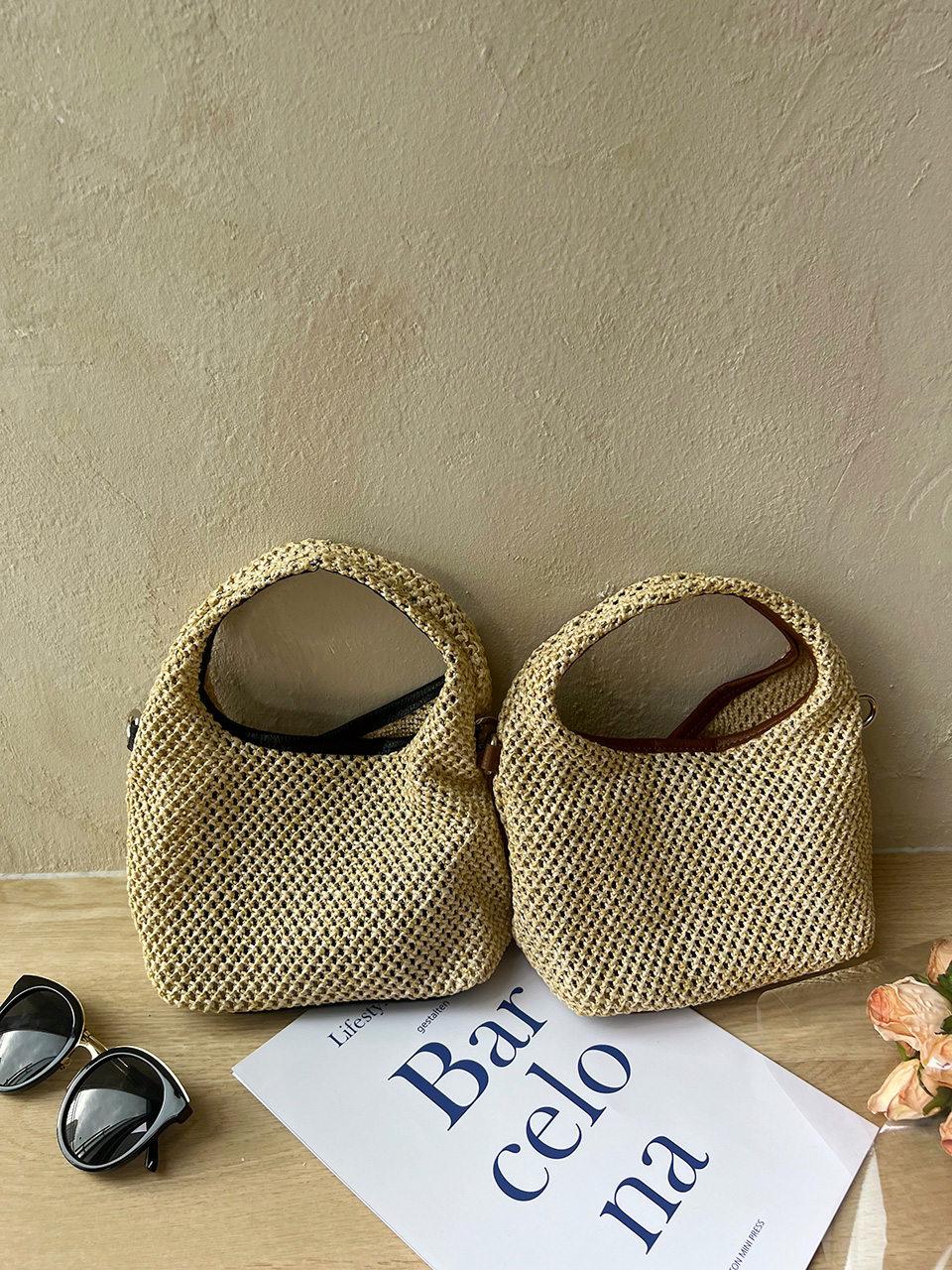 Sevier Rattan 2-Way Summer Mini Tote Bag