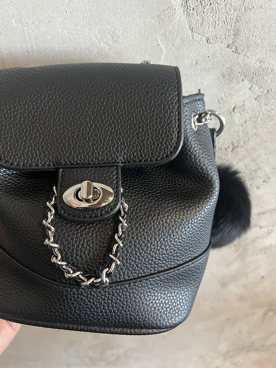 [Fur Keychain Included] Boel Mini Chain Shoulder Bag