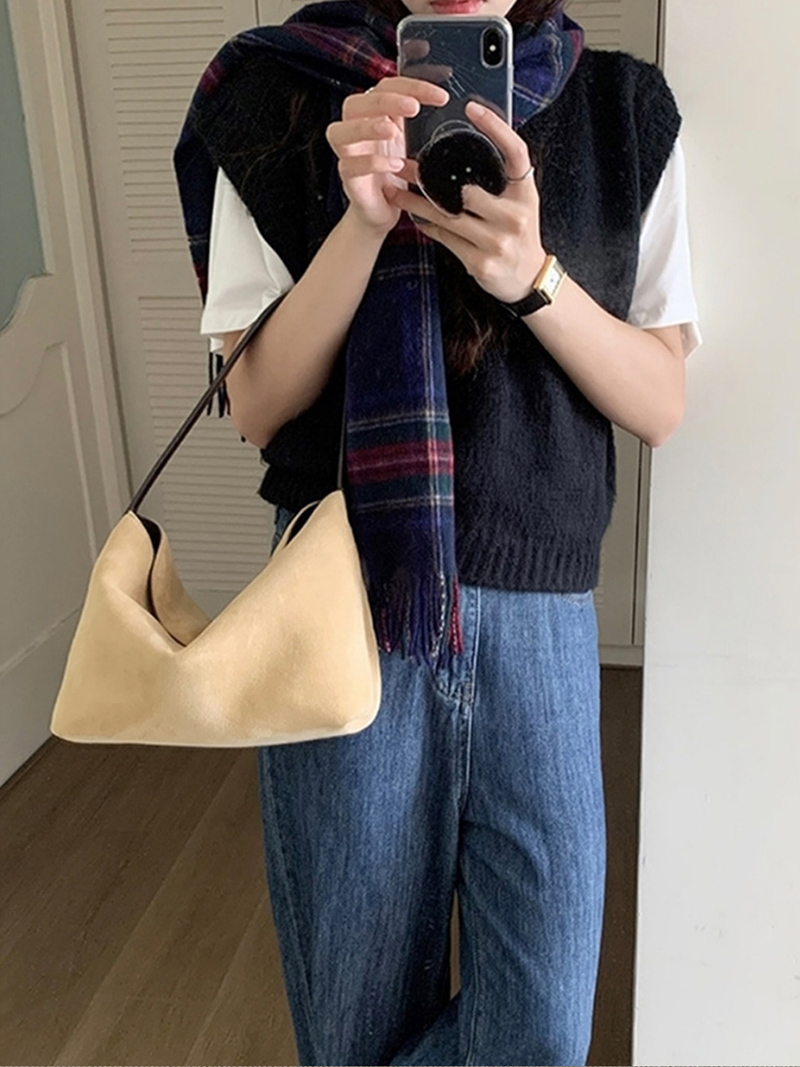 Suede bag