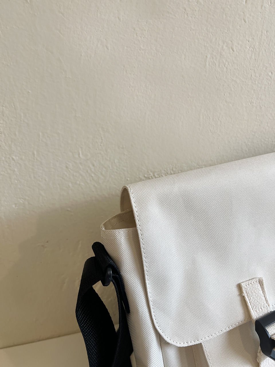 Canvas Classic Zipper Big Cross Messenger Eco Bag (2 colors)