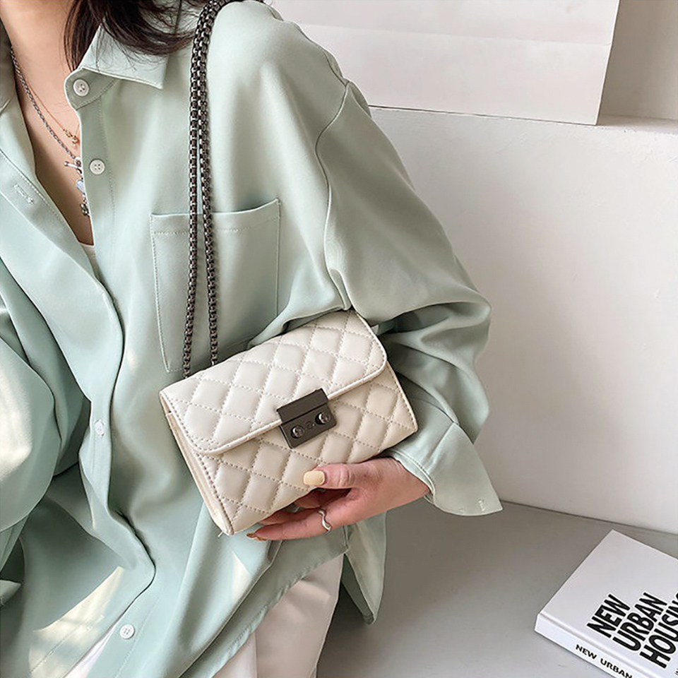 Kate Quilted Square Mini Chain Shoulder Bag