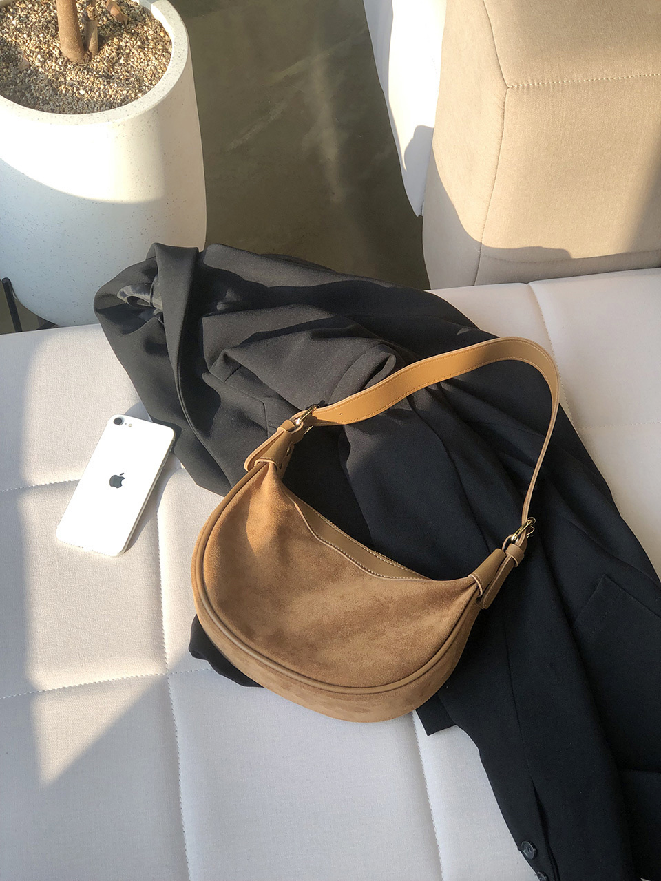 Suede Mini Shoulder Bag (5 colors)