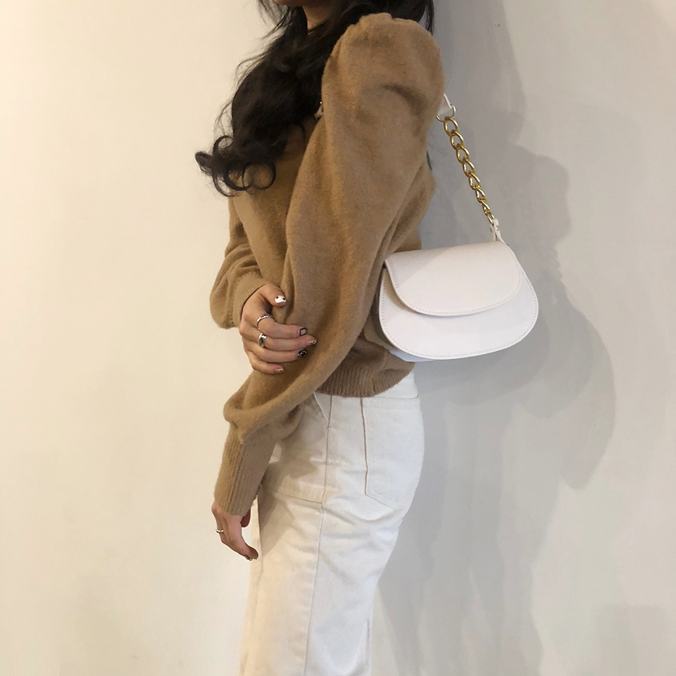 Soft chain mini shoulder bag (with cross strap)
