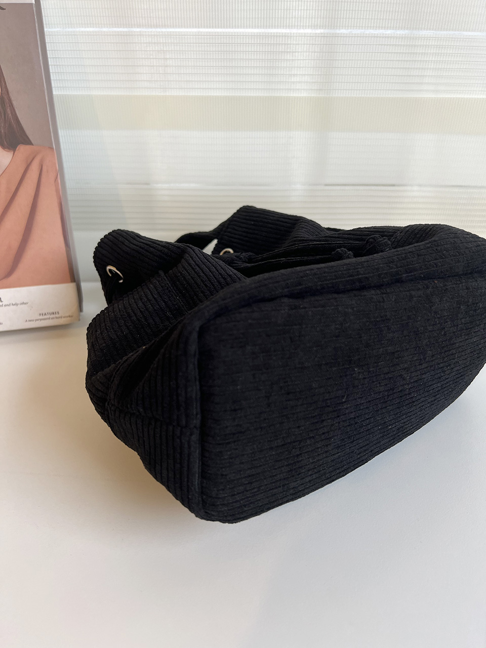 Corduroy Mini Bucket Bag, Bucket Cloth Eco Bag (6 colors)