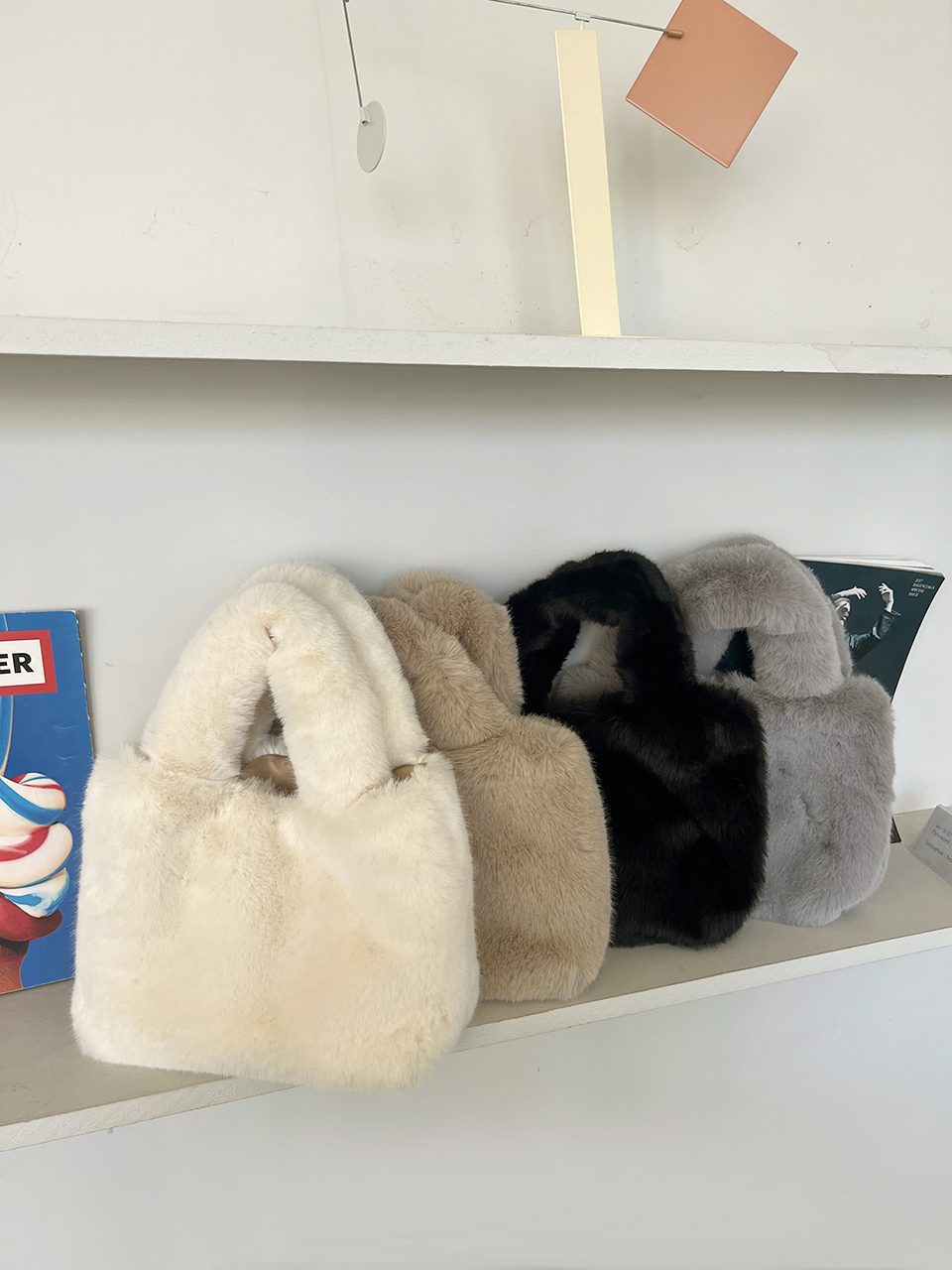 Fluffy fur mini bag (6 colors)