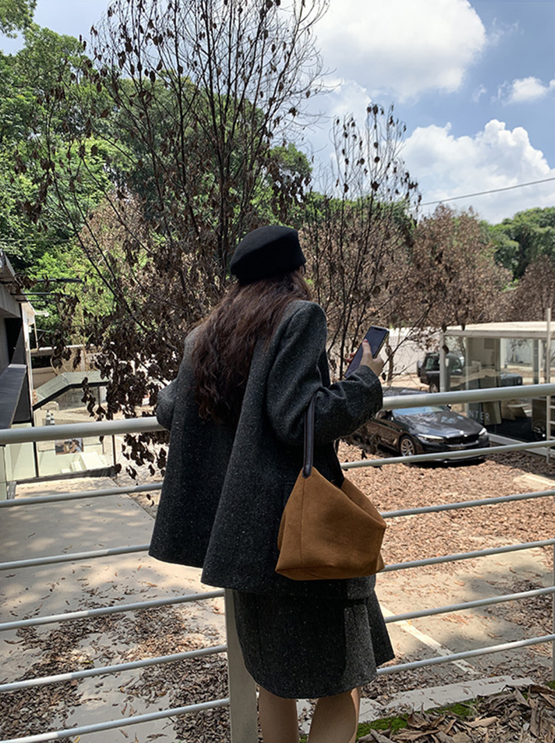 Suede bag