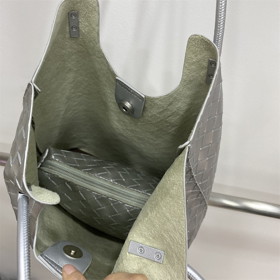 [Pouch Set] Classic Leather Square Tote Bag/Shoulder Bag