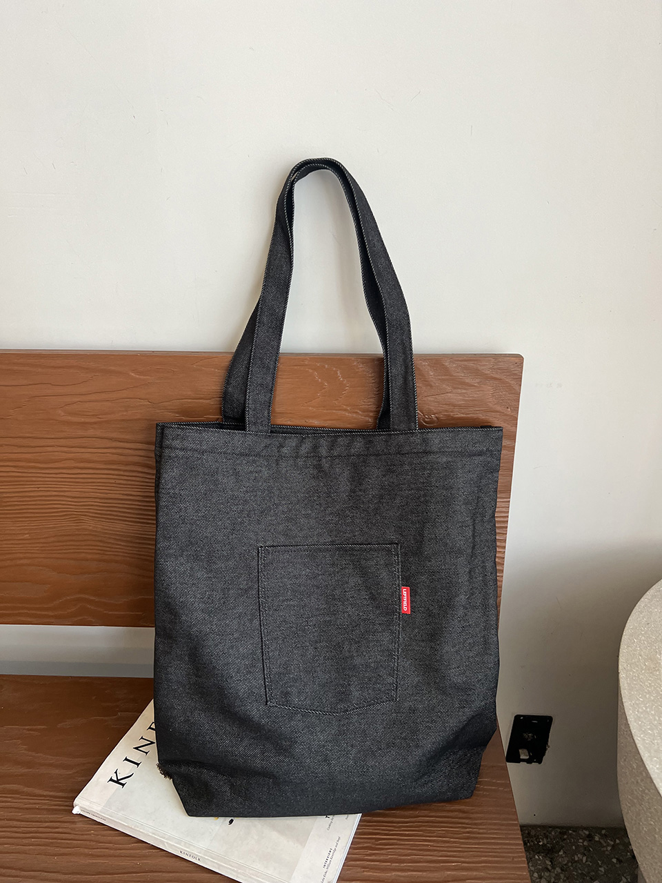 Denim Pocket Oversized Eco Bag