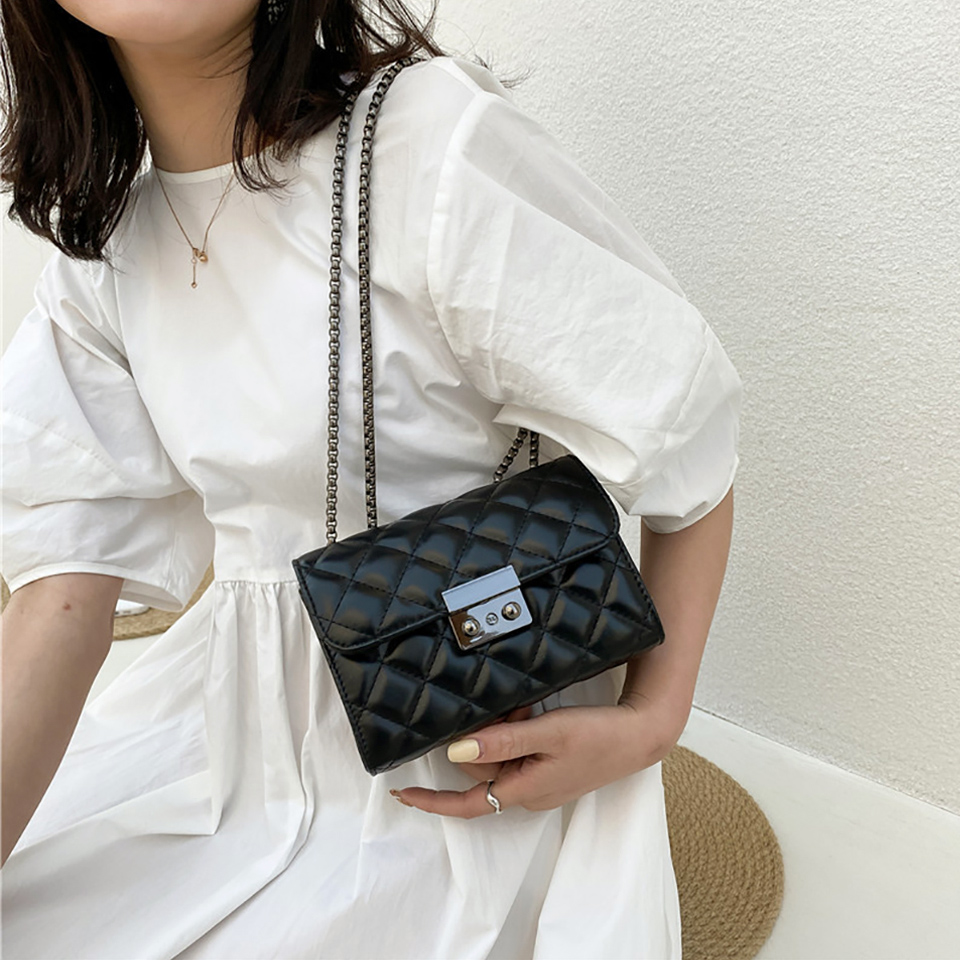 Kate Quilted Square Mini Chain Shoulder Bag