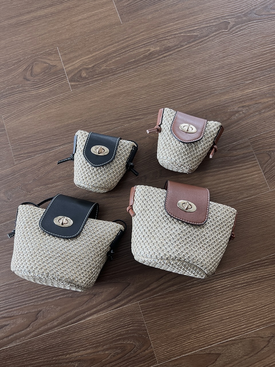 Medium Buckle Flap Mini Crossbody Bag (2 colors)