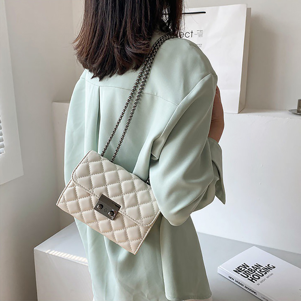 Kate Quilted Square Mini Chain Shoulder Bag