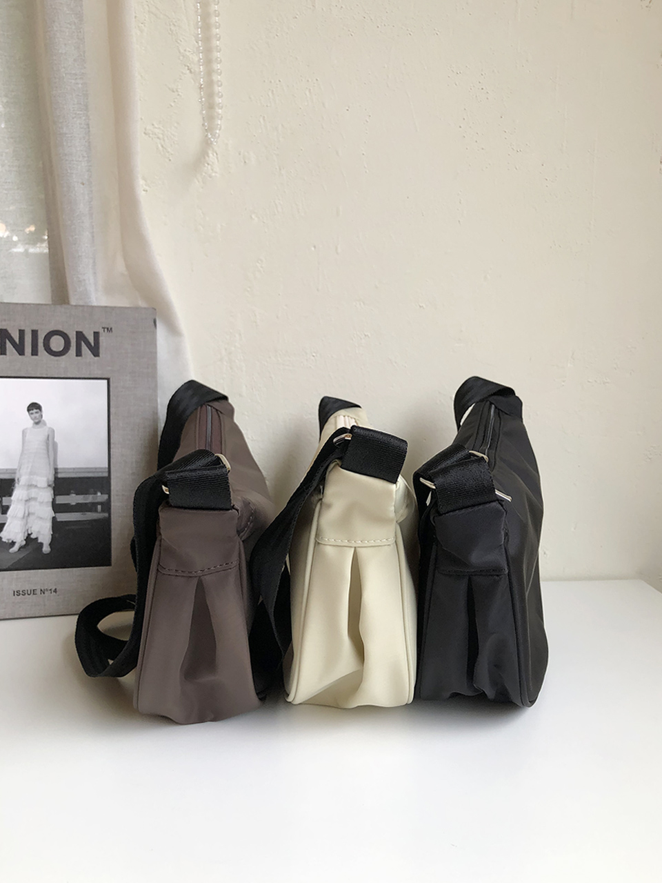 Nylon crossbody bag