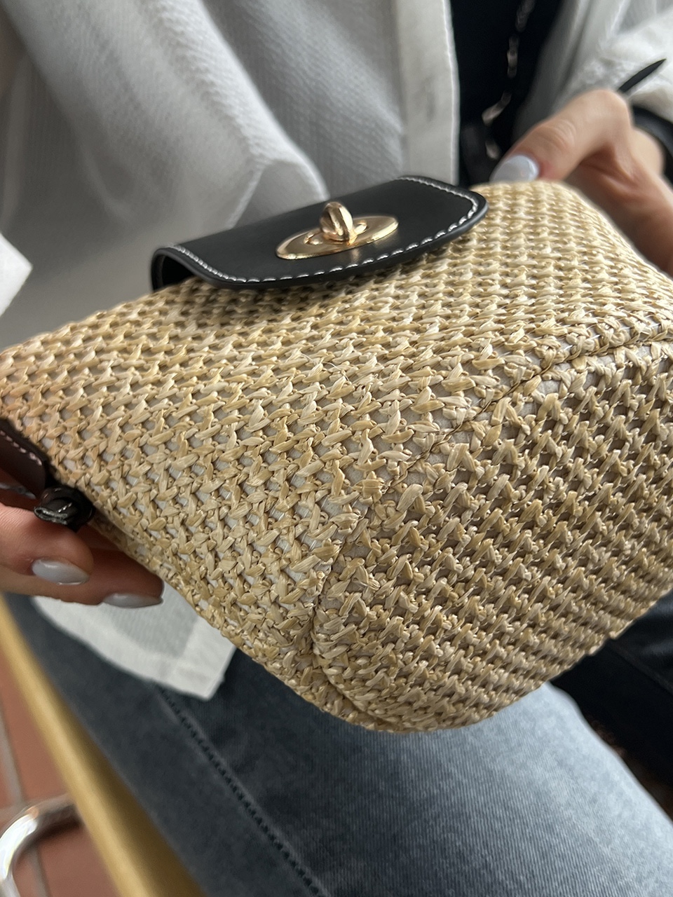 Medium Buckle Flap Mini Crossbody Bag (2 colors)