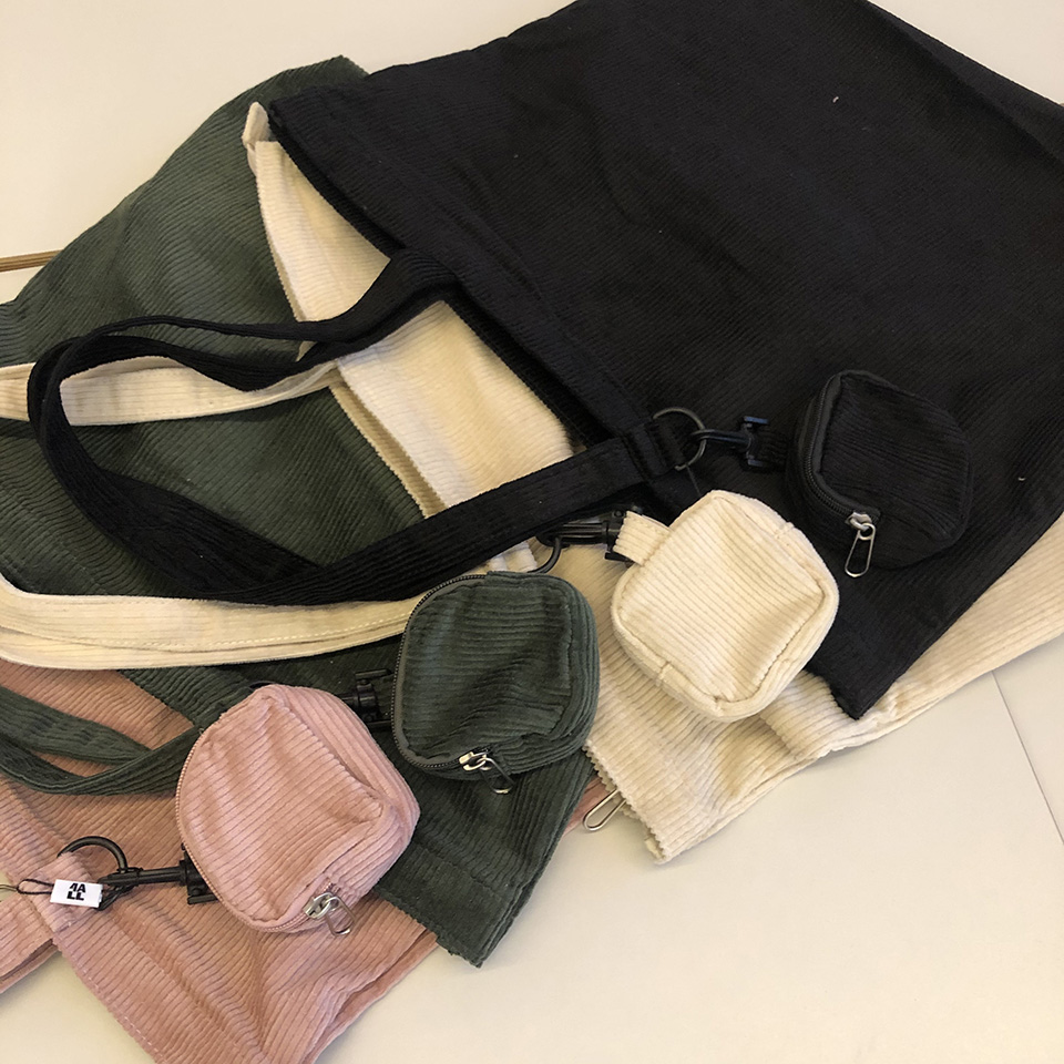 Corduroy eco bag