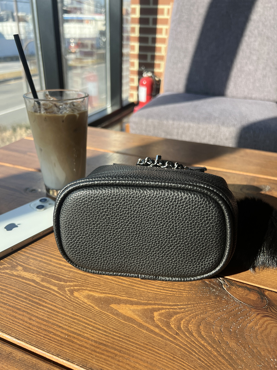 [Fur Keychain Included] Boel Mini Chain Shoulder Bag