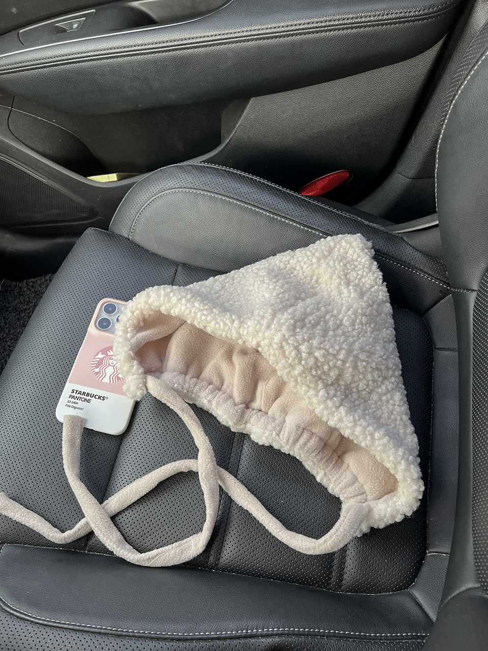 Fleece-lined balaclava/earmuffs
