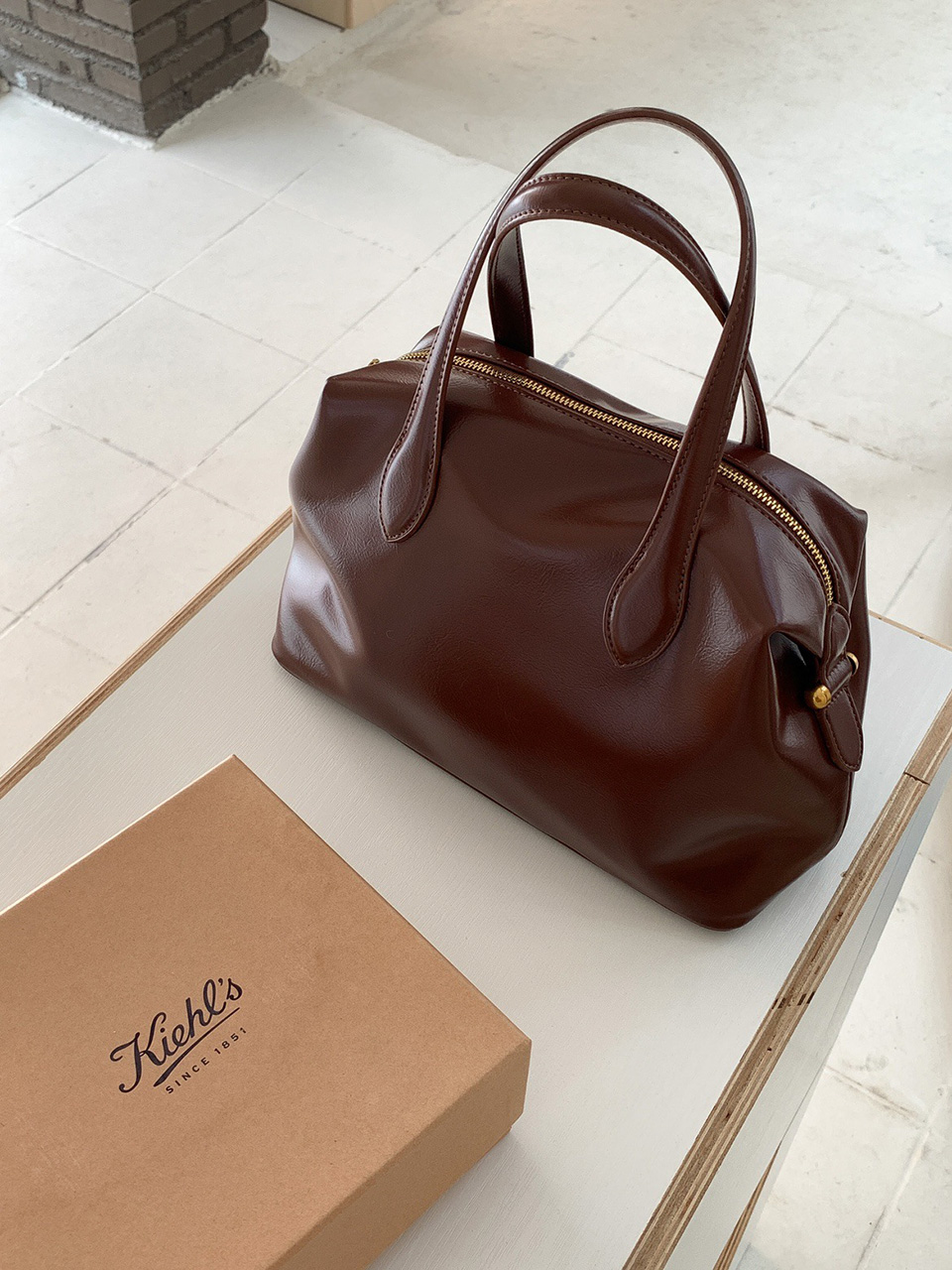 Enamel Square Tote Bag (4 colors)