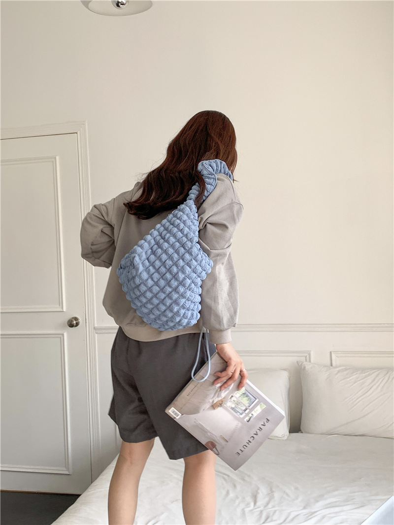 Bubble Quilted Shoulder Bag