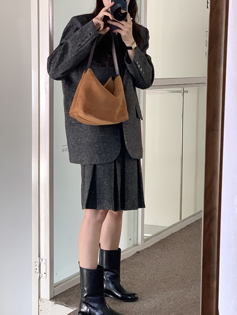 Suede bag