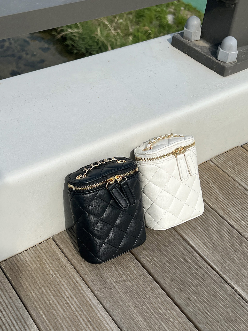 Sienna Quilted Square Mini Chain Bag