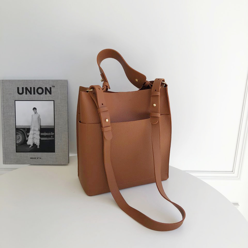 Two-way Big Cross Bucket Bag (7 colors)